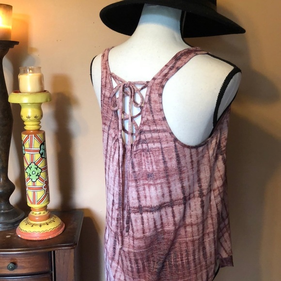 COPY - Pink tie dye tank - Picture 1 of 3